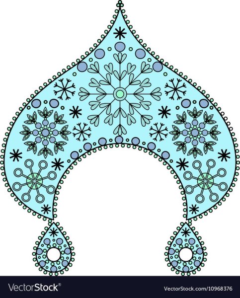 Декоративное рисование короны и кокошники