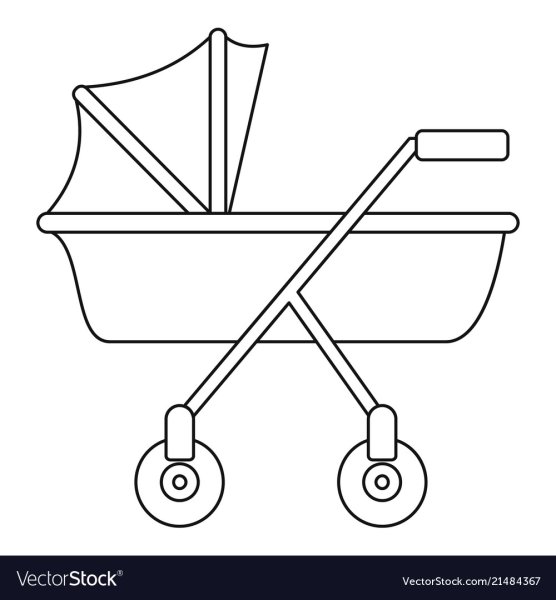 Коляска нарисовать легко