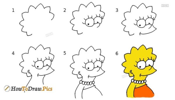 Барт симпсон портрет