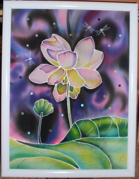 Батик цветы для детей