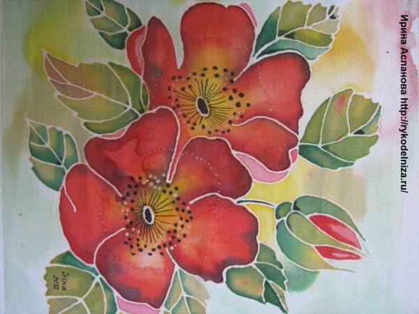 Холодный батик техника росписи