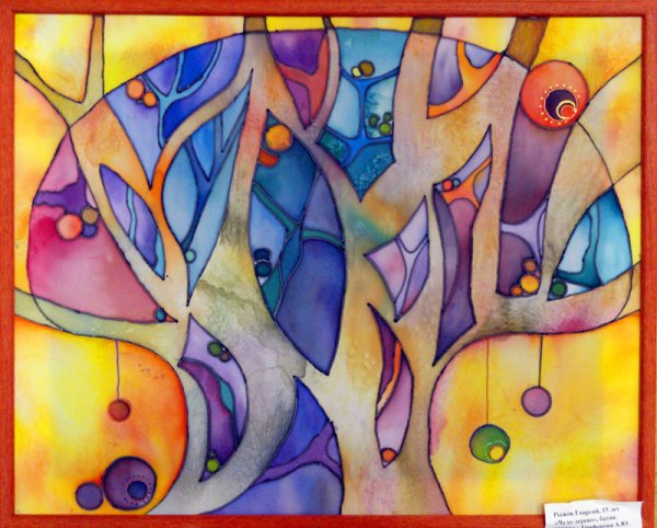 Абстракция в стиле батик