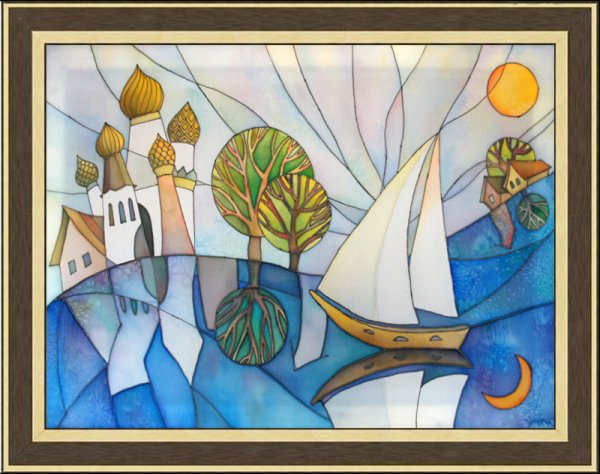 Декоративная сюжетная композиция