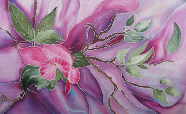 Холодный батик техника