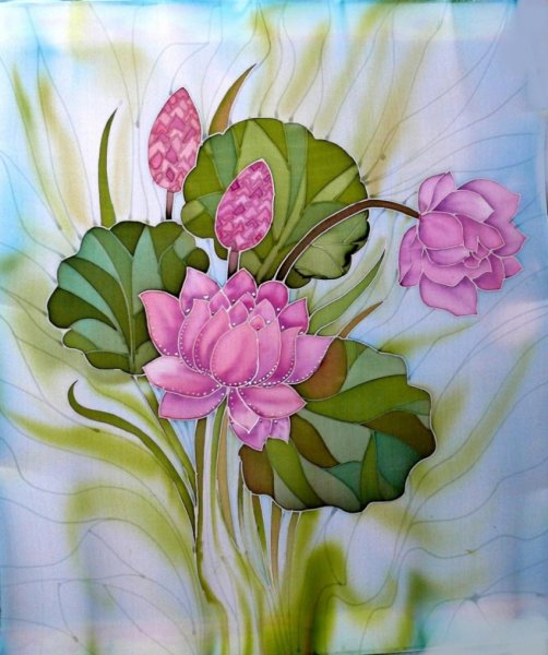 Виктор Парийский живописный батик