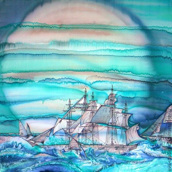 Акварельный батик