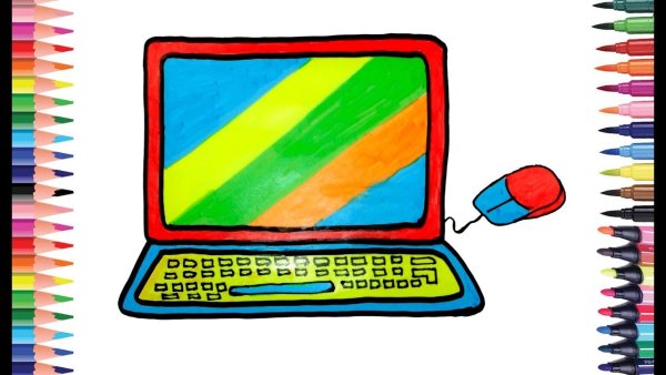 Раскраска ноутбук