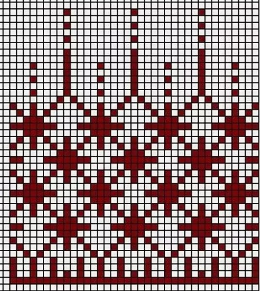 Жаккард раппорт 10 петель