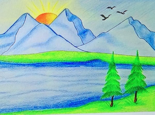 Байкал карандашом