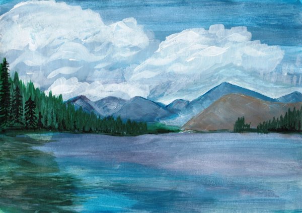 Рисунки Байкала для срисовки