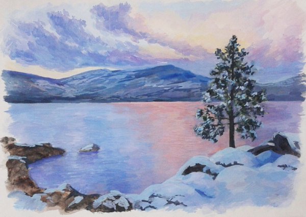 Рисунки про Байкал детские