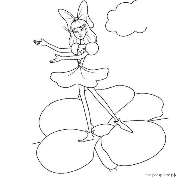 Рисунок к сказке Андерсена Дюймовочка