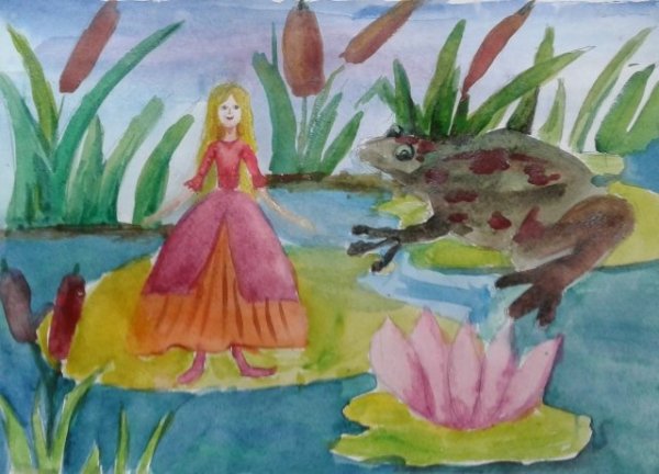 Рисунок про дюймовочку