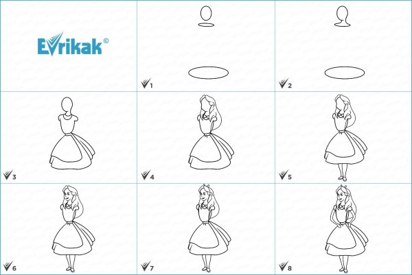 Раскраска Ханс Кристиан Андерсен Дюймовочка