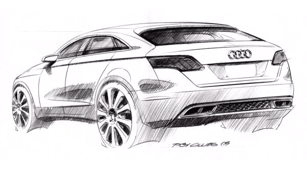 Рисунок машины карандашом