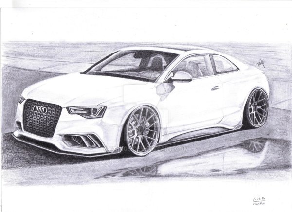 Ауди rs7 рисунок