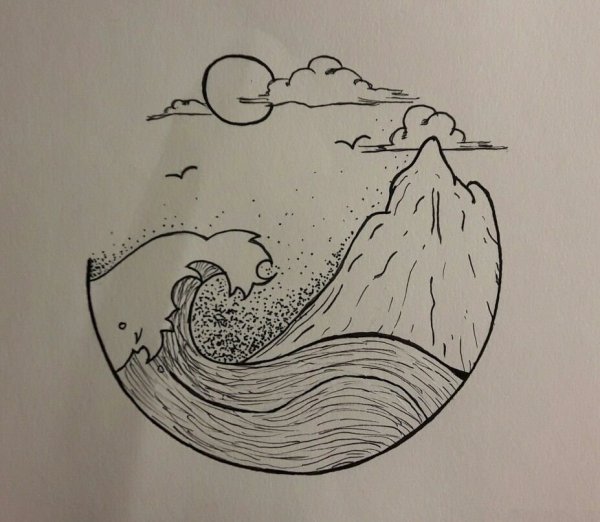 Волна скетч