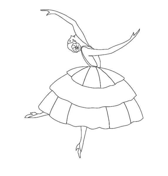 Балерина рисунок
