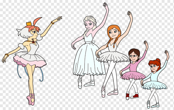 Балерина поэтапное рисование