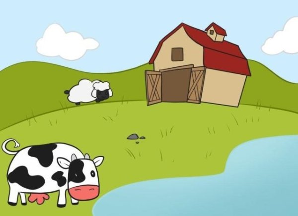 Нарисовать ферму