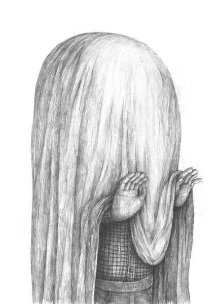 Рисунки простым карандашом страх