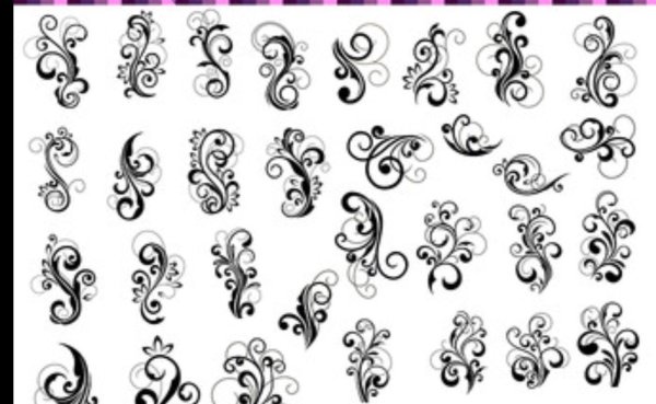 Узор легкий угловой