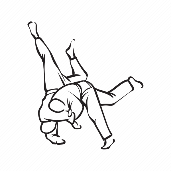 Раскраска дзюдо