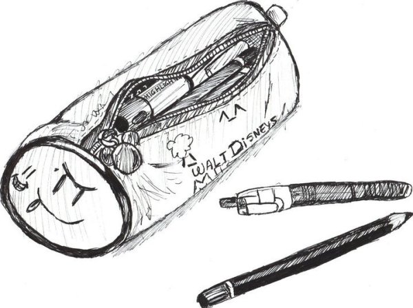 Пенал раскраска