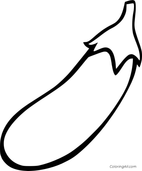 Баклажан карандашом