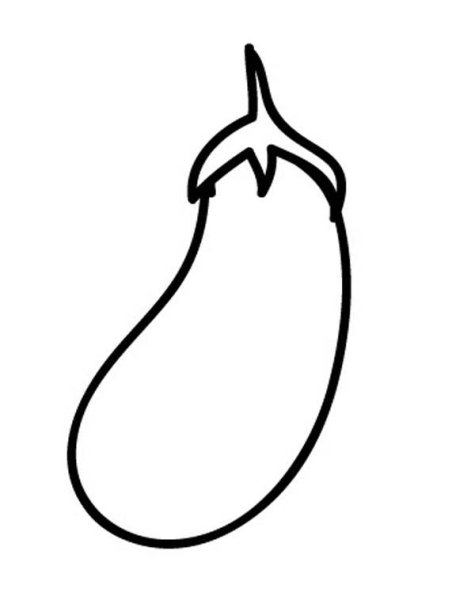 Баклажан раскраска