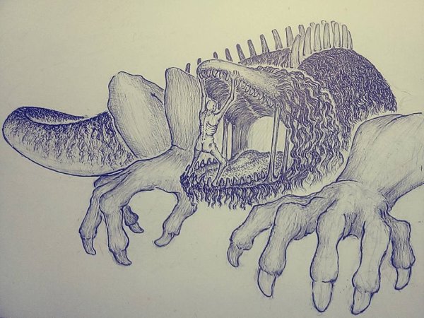 Амонг АС карандашом