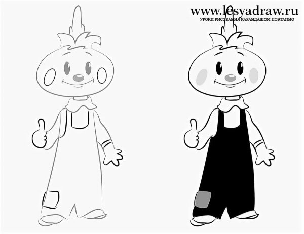 Нарисовать героев сказки Чиполлино