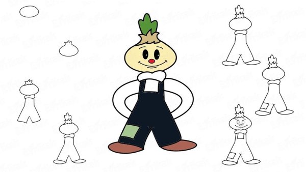 Чиполлино рисунок