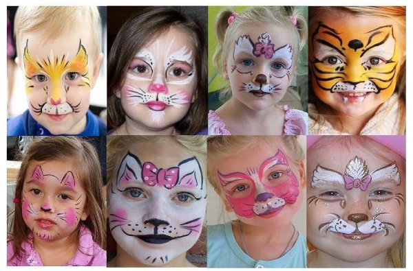 Аквагрим карандашами