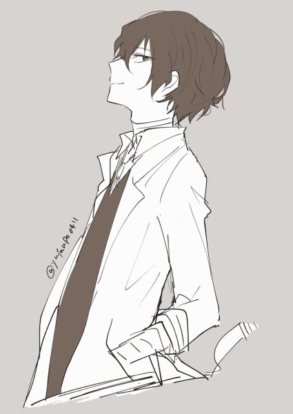 Великий из бродячих псов Дазай в полный рост