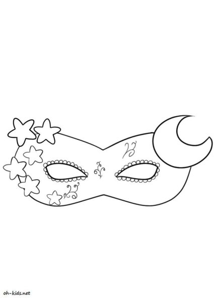 Карнавальная маска легкая