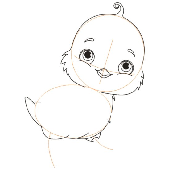 Цыпленок для срисовки