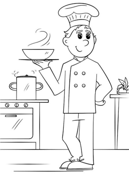 Художник раскраска для детей