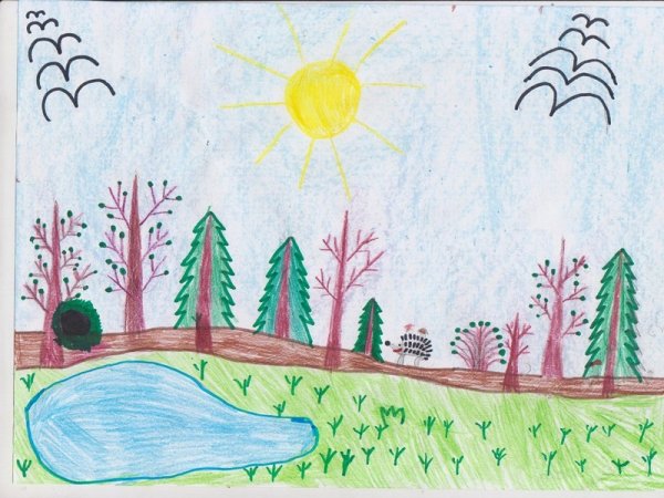 Маленькие рисунки Весна