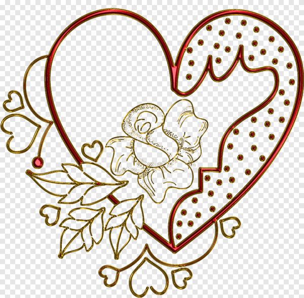 Сердечко раскраска для детей