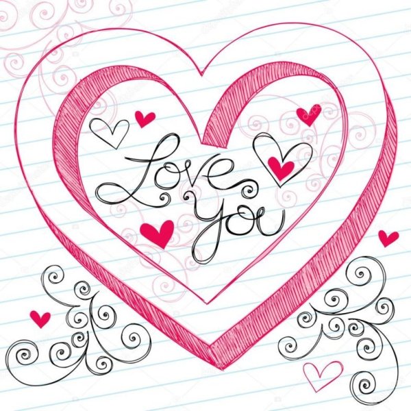 Раскраска сердечко