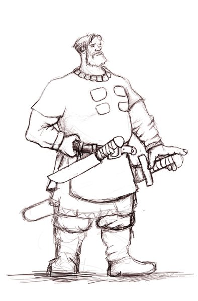 Легкий портрет Ильи Муромца