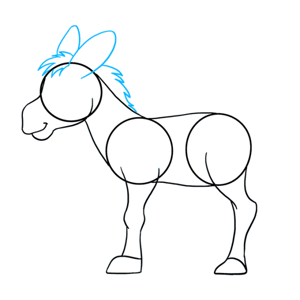 Ослик карандашом