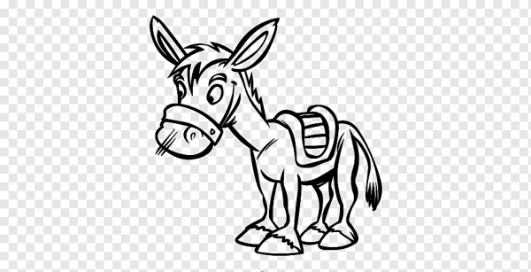 Ослик контур