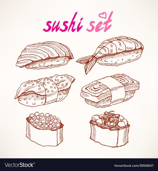 Суши скетч