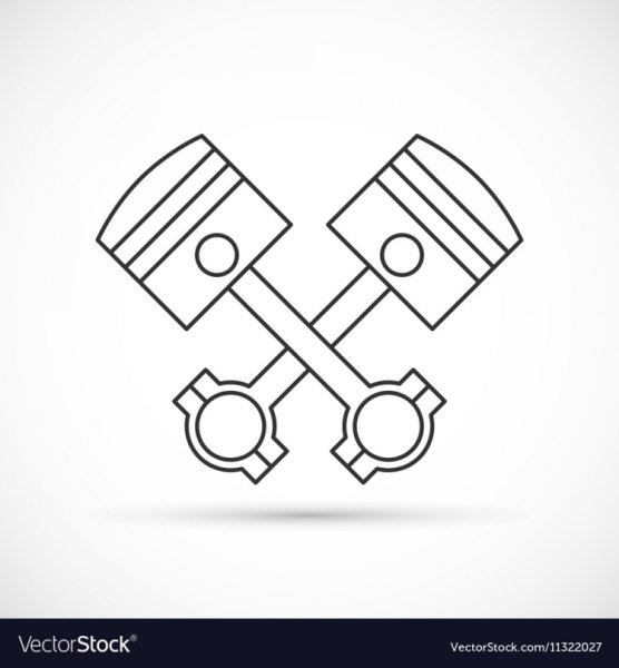 Скрещенные поршни двигателя