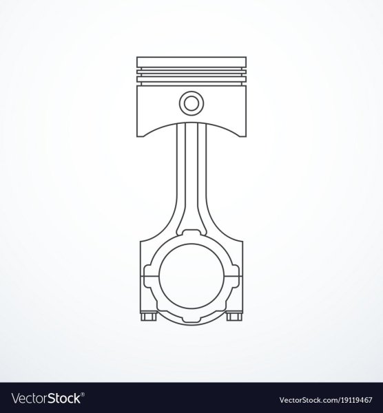Поршень с шатуном эскизы