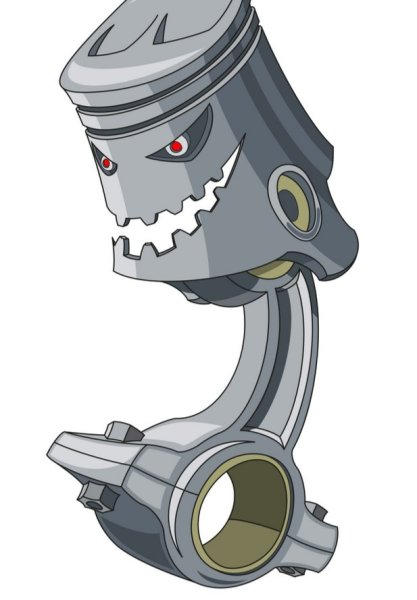 Мультяшный поршень с шатуном