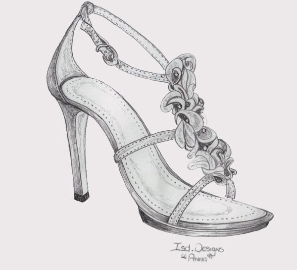 Туфелька карандашом