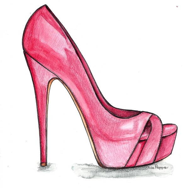 Нарисовать туфли